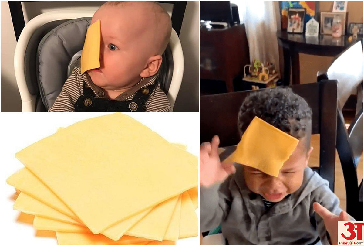 new funny challenge people throwing cheese on babies face video viral on social media