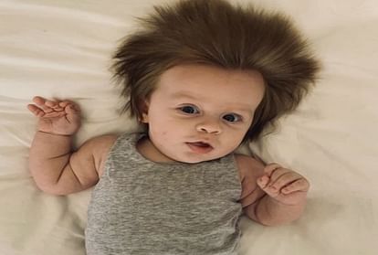 people are crazy for this 4 month old baby hair style