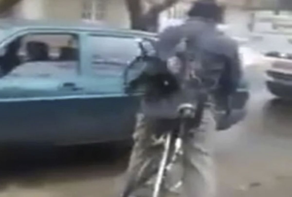 watch viral video of man who make cycle into bike