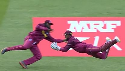 shai hope grabs a amazing catch in PAK vs WI World Cup 2019