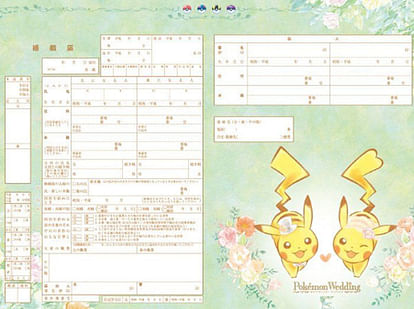 pokemon wedding theme become popular in japan