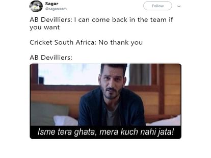 Ab De Villiers trolled on social media funny memes
