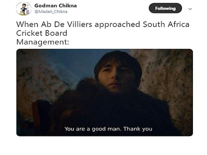 Ab De Villiers trolled on social media funny memes