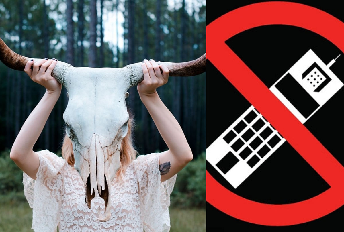 Horn Growing on Young People's Skull due to phone addiction satire