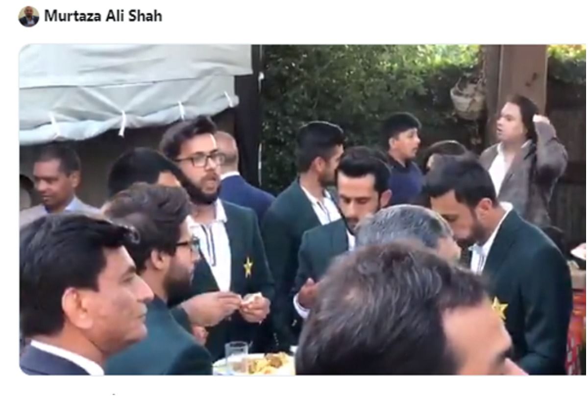 viral video of Pakistan team enjoy party before match