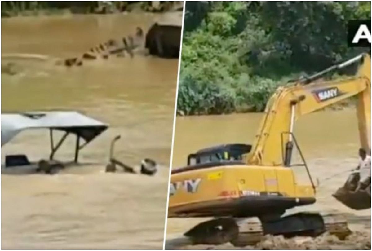 JCB HELP TRACTOR AND ITS DRIVER IN JHARKHAND VIDEO BECOME VIRAL