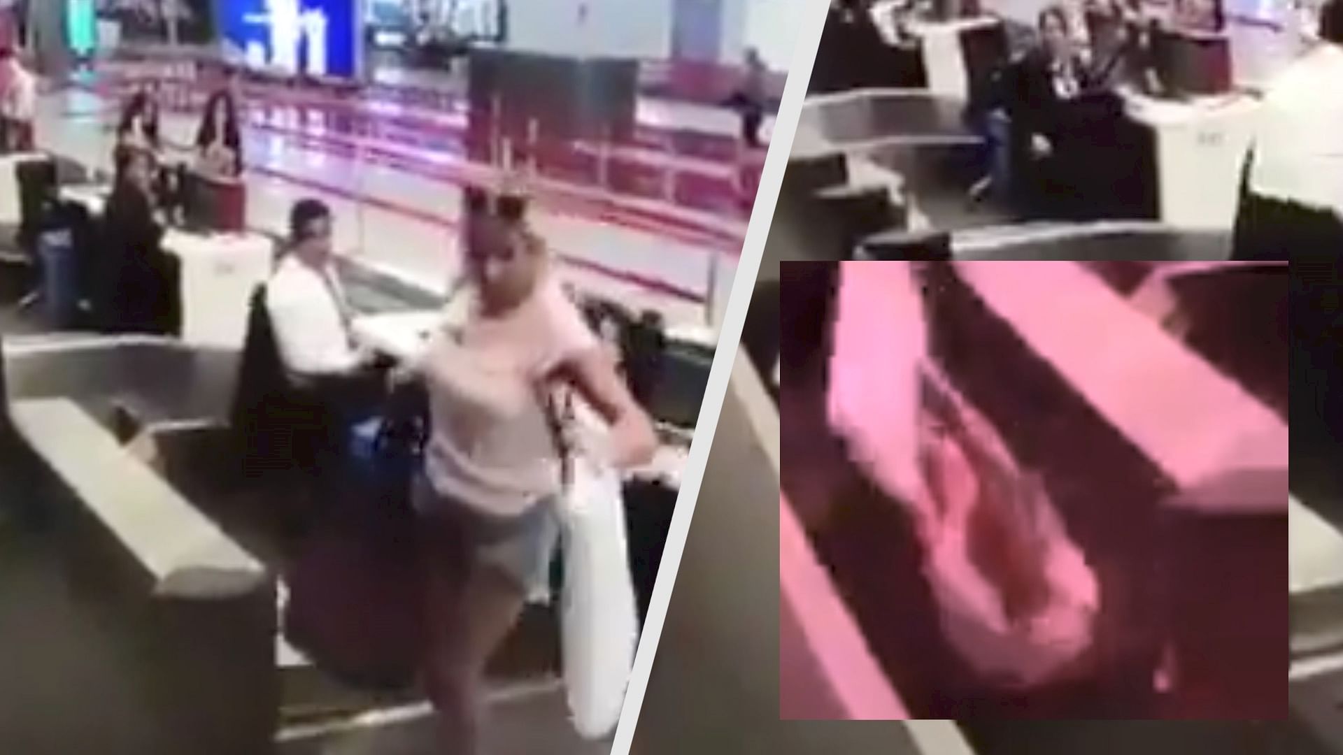 Viral video of a woman at istanbul airport