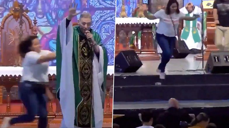 viral video of priest in brazil