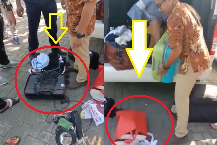 viral video of indian family steals accessories from bali hotel