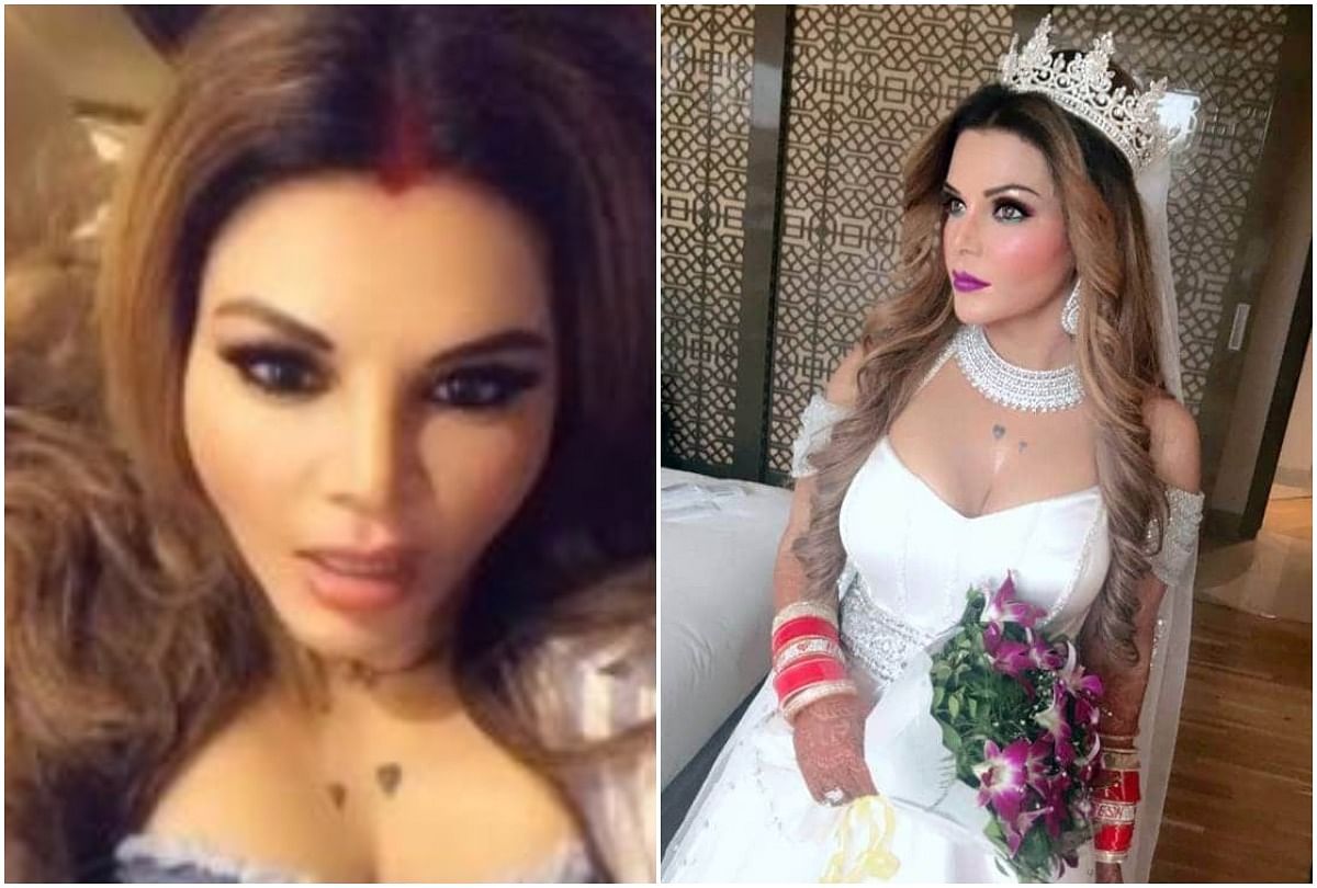 viral video of rakhi sawant spotted with mangalsutra and sindoor