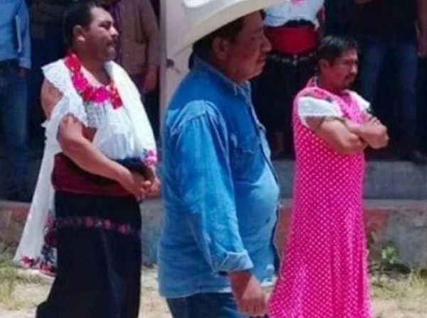 Mexican MP Paraded in womans clothes after failed to complete the campaign  promise