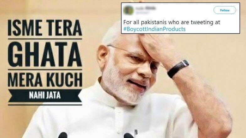 social war will be started Pakistani public demands boycott indian products on twitter