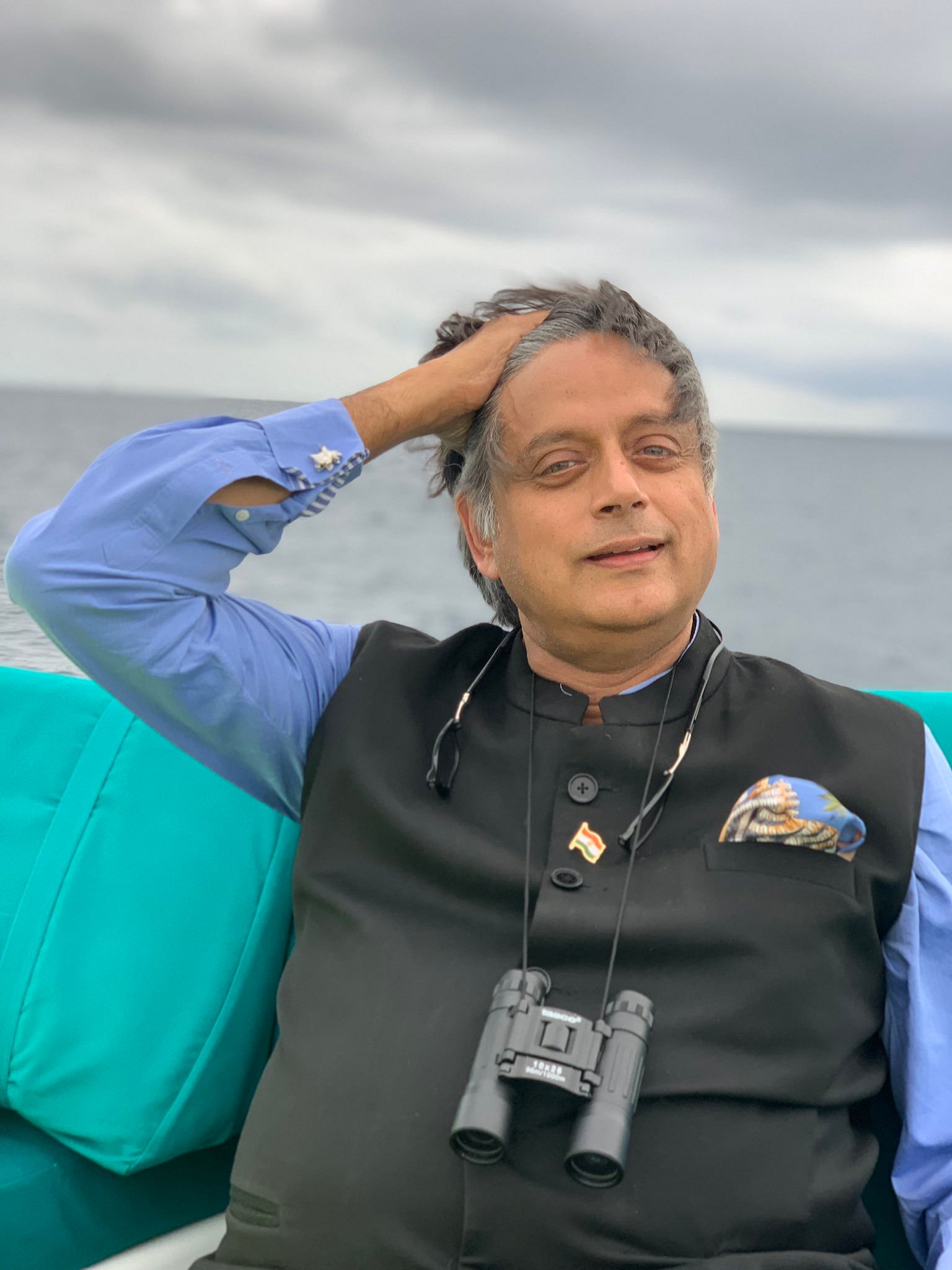 Shashi Tharoor shares Kerfuffle word on twitter