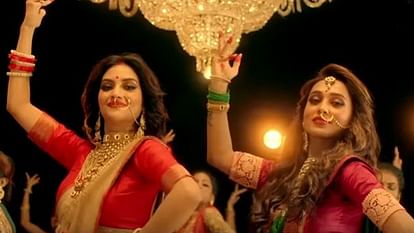 viral video of tmc mp nusrat jahan and mimi chakraborty on durga pooja theme