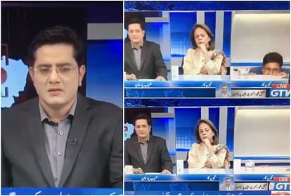 viraal video of pakistani analyst falls in live TV debate