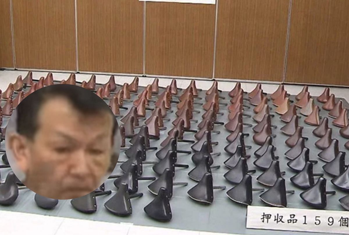 Japanese police arrested a person who used to steal bicycle seats