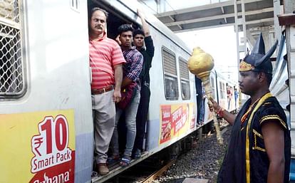 yamraj is roaming railway station to teach track deploys
