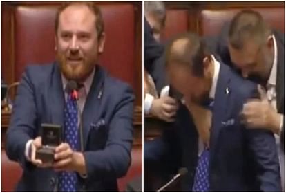 Italian MP Proposed his girlfriend During Middle of a Parliamentary Debate