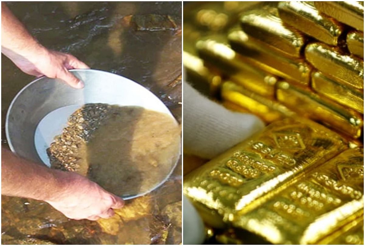 jharkhand golden river which spewing Gold for many years
