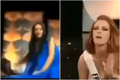 Miss universe 2019 contestant slip on wet floor during ramp walk