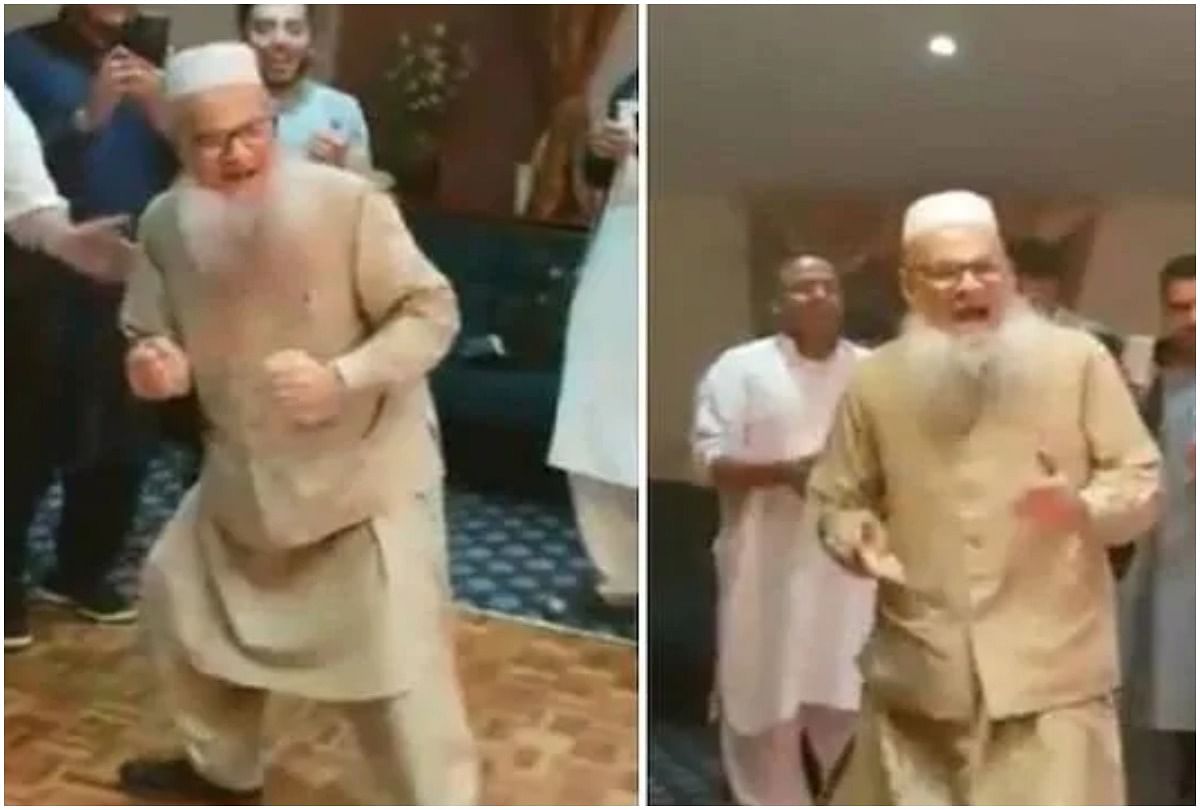 elderly man performs killer Dance steps on Ghar Aaya Mera Pardesi