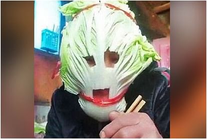 Chinese people wearing funny masks to avoid corona virus