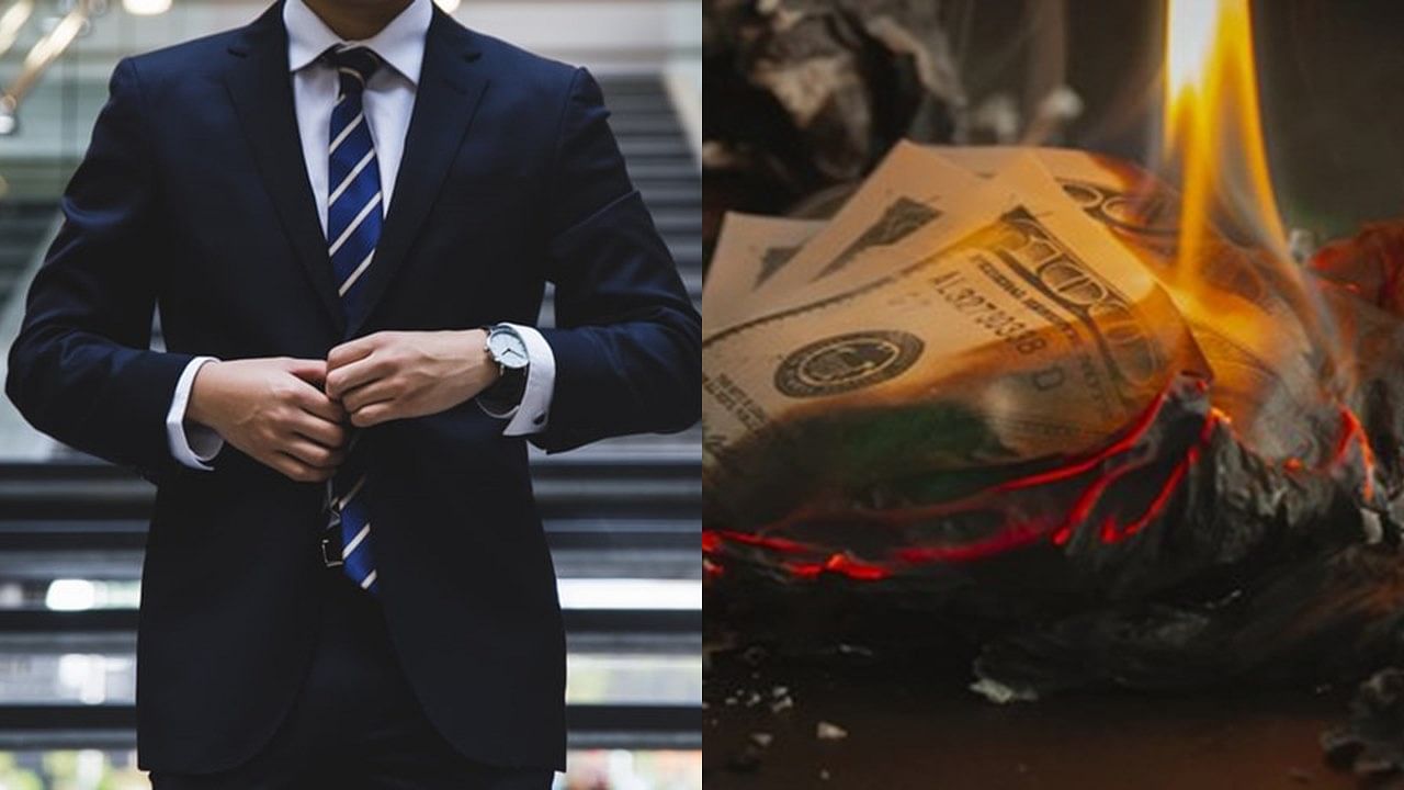 canadian businessman burnt his all money