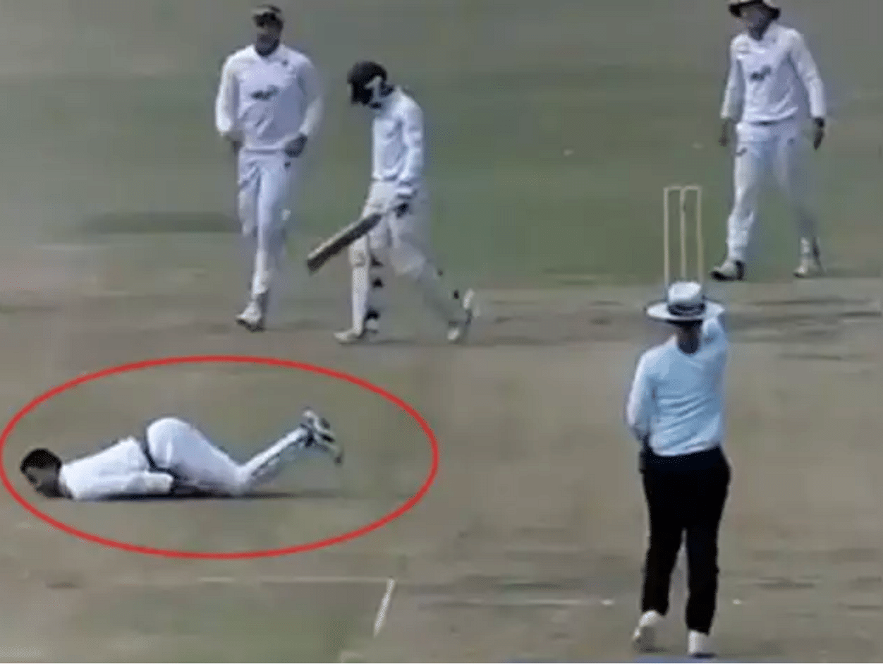 bowler celebrated his wicket in a different way