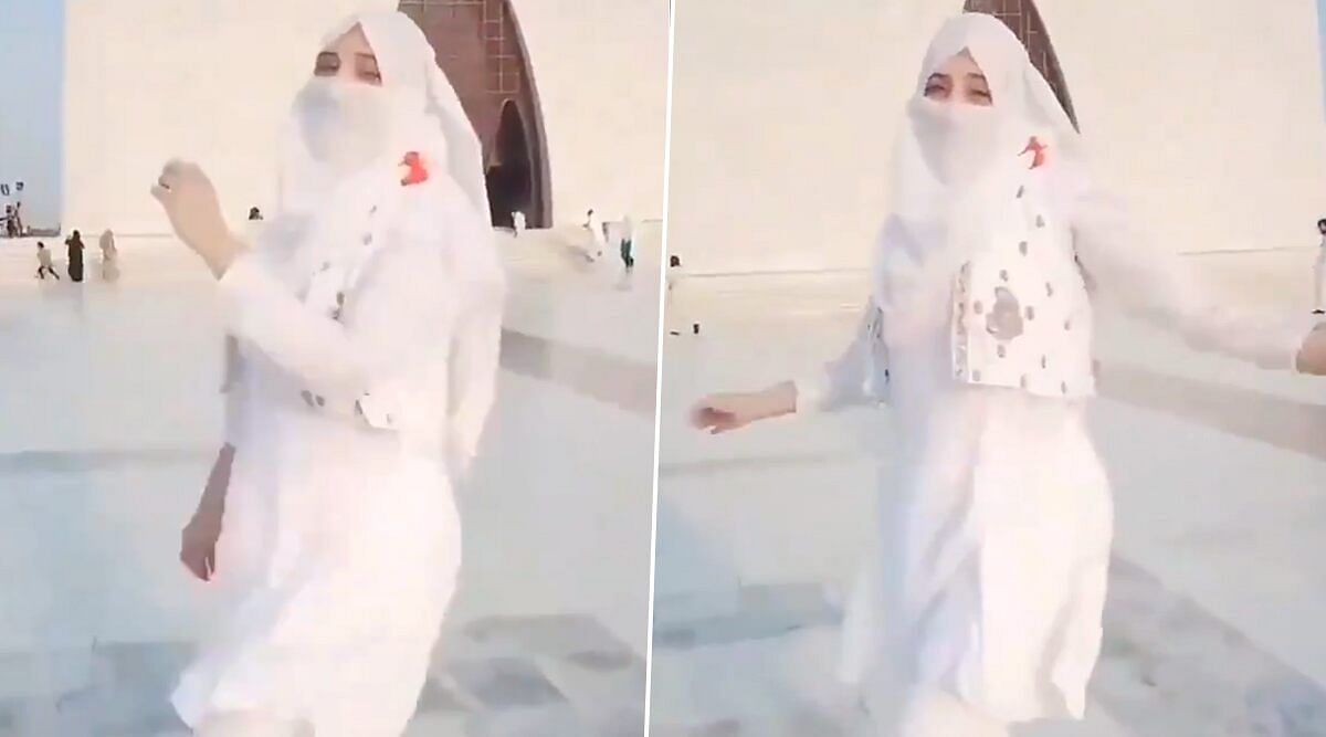 viral video of pakistani girl dancing on mohammad ali jinnah tomb