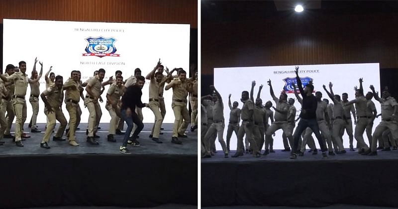 Viral video of Bengaluru Police uses Zumba to main the physical fitness
