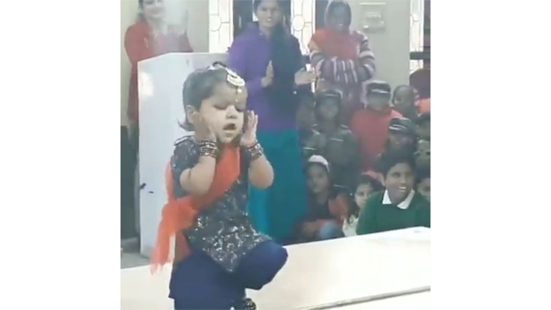 viral video of kid dance on sapna chaudhari song