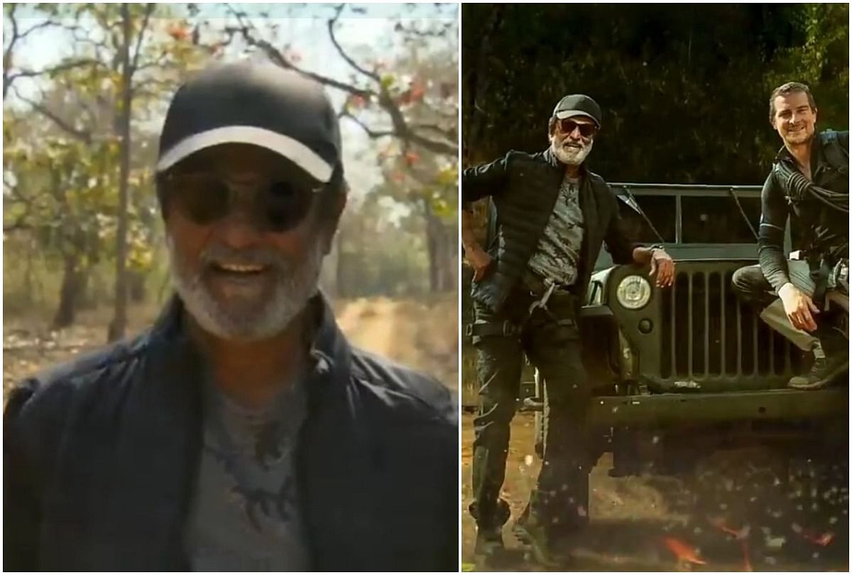 Man vs wild promo released rajinikanth faces wildlife and nature with bear grylls