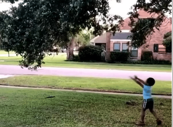 viral video of little boy who carried super power