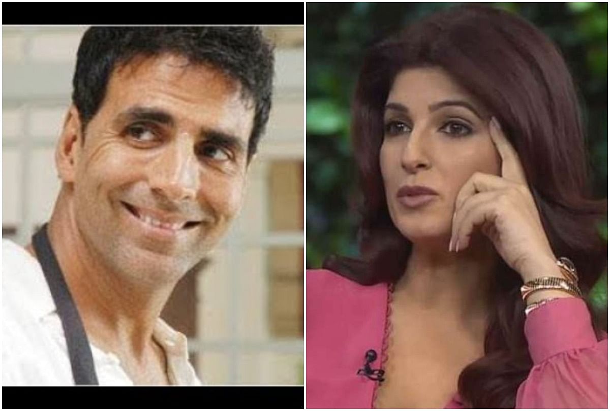 twinkle khanna accuses her husband akshay kumar for robbing her floral mask stealing her mask