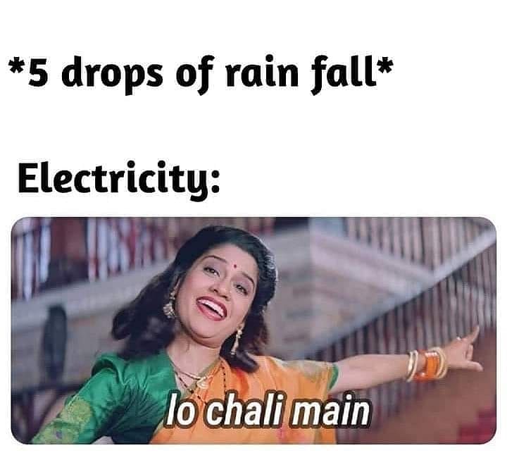social media reaction on delhi rain people create funny memes and video on it