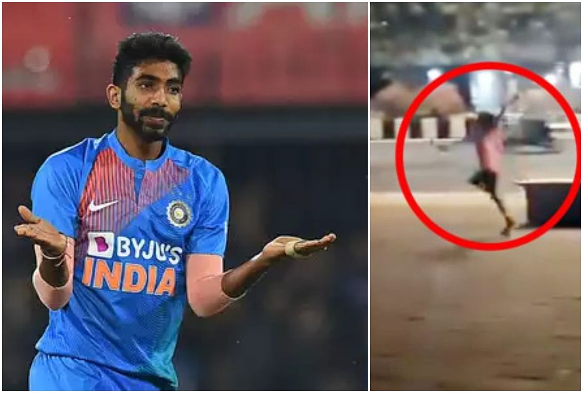 viral video of kid who copy the style of jasprit bumrah people done funny comments on it