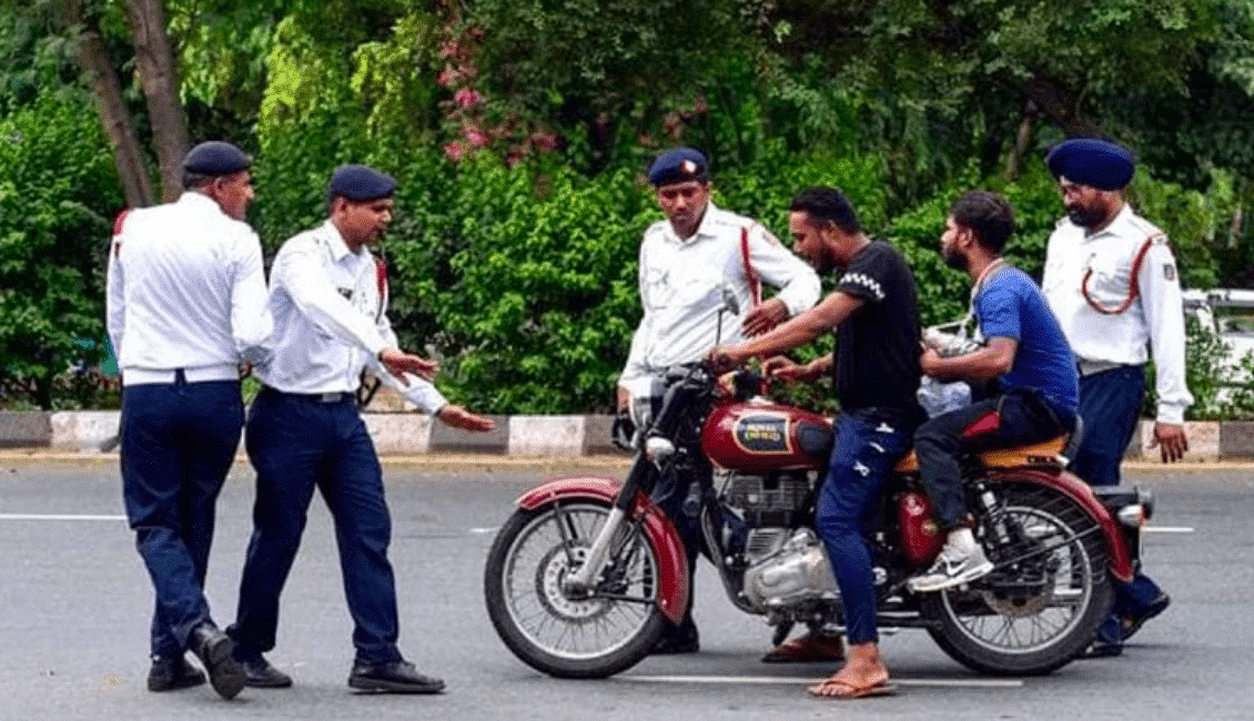 bengaluru bullet rider fined 57 thousand violation 101 times traffic violation