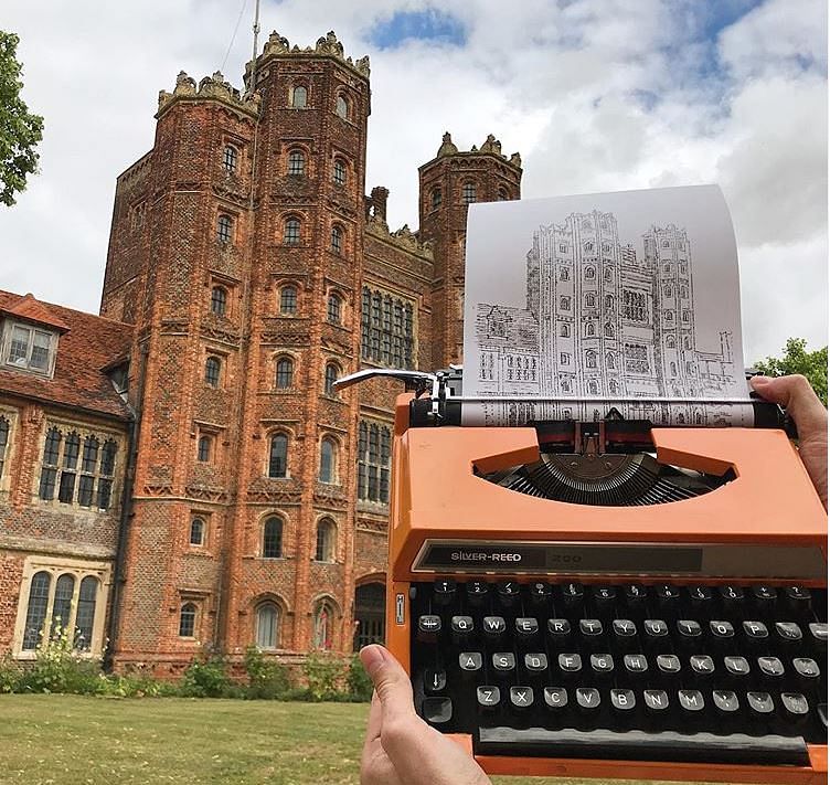 know the story James Cook who create beautiful artwork with typewriter