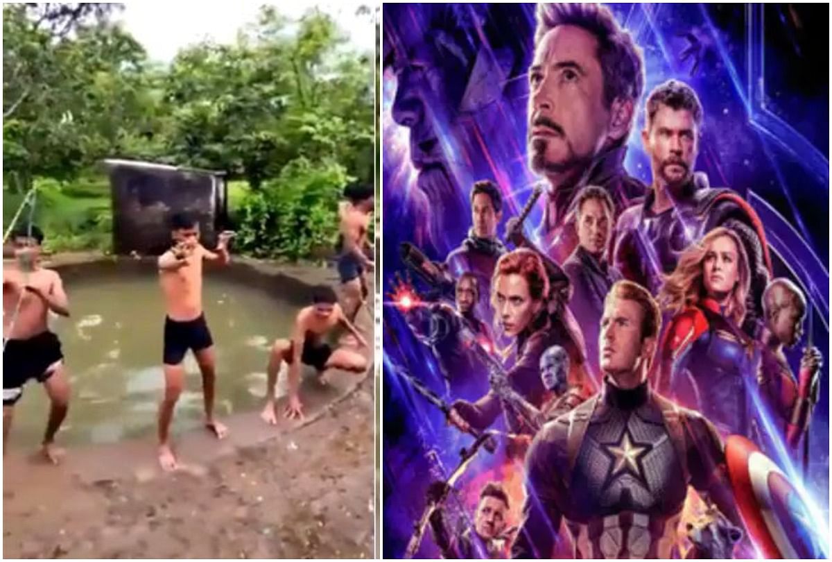 viral video of desi boys use amazing reverse camera trick to become desi avengers