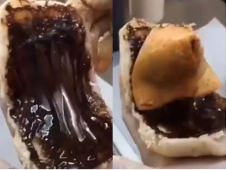 viral video of man who made chocolate pav with samosa social media users got angry