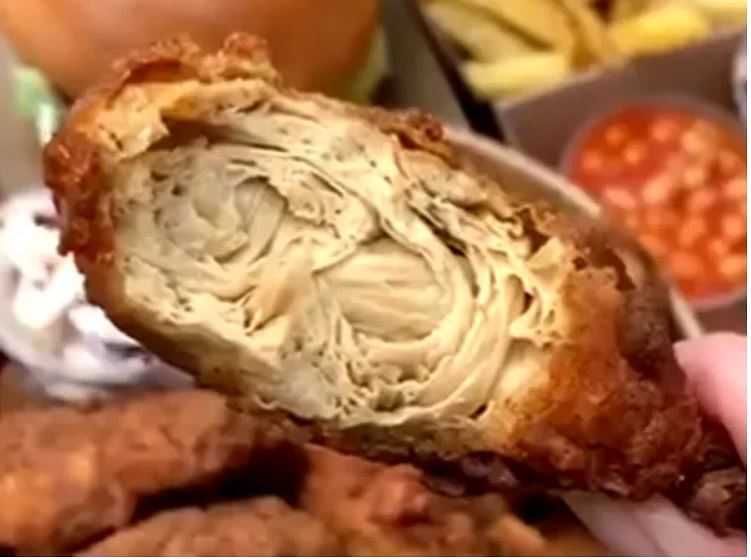 viral video of vegan fried chicken chicken lovers remind cabbage