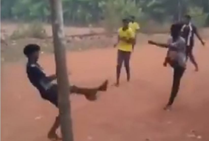 viral video of goalkeeper defence technique video gone viral on social media