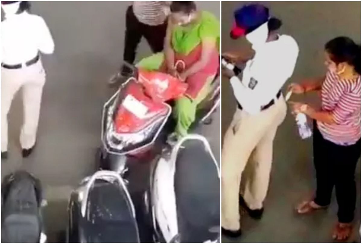 viral video of traffic cop who taking bribe people did hilarious comment on it