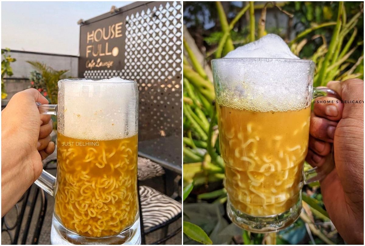 viral video of cafe who selling beer maggi people got angry on it