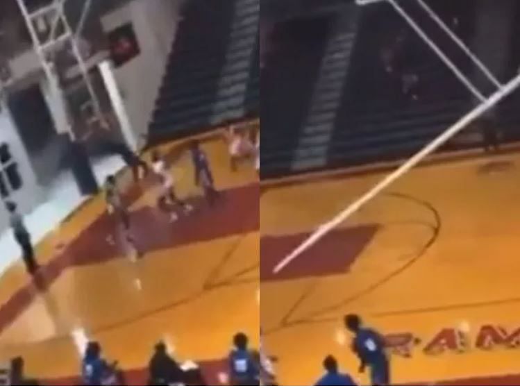 viral video of basket ball see what shocking incident happen