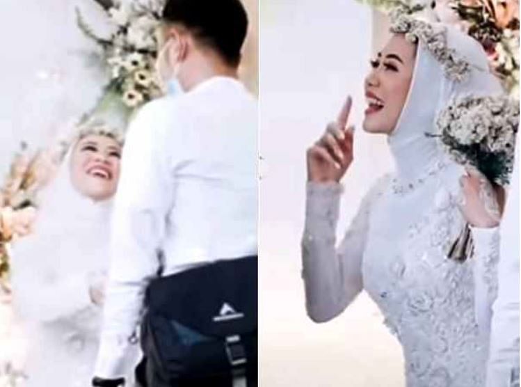 viral video of Indonesian marriage where ex boyfriend come his girlfriend wedding