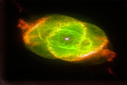 NASA shared a video of cat eyes nebula in a sound format video is going viral on social media