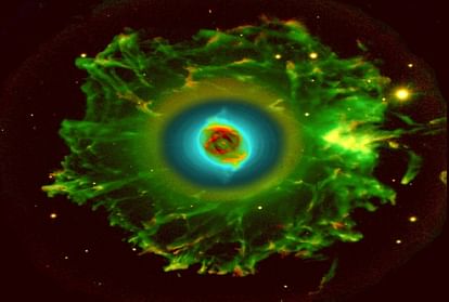 NASA shared a video of cat eyes nebula in a sound format video is going viral on social media