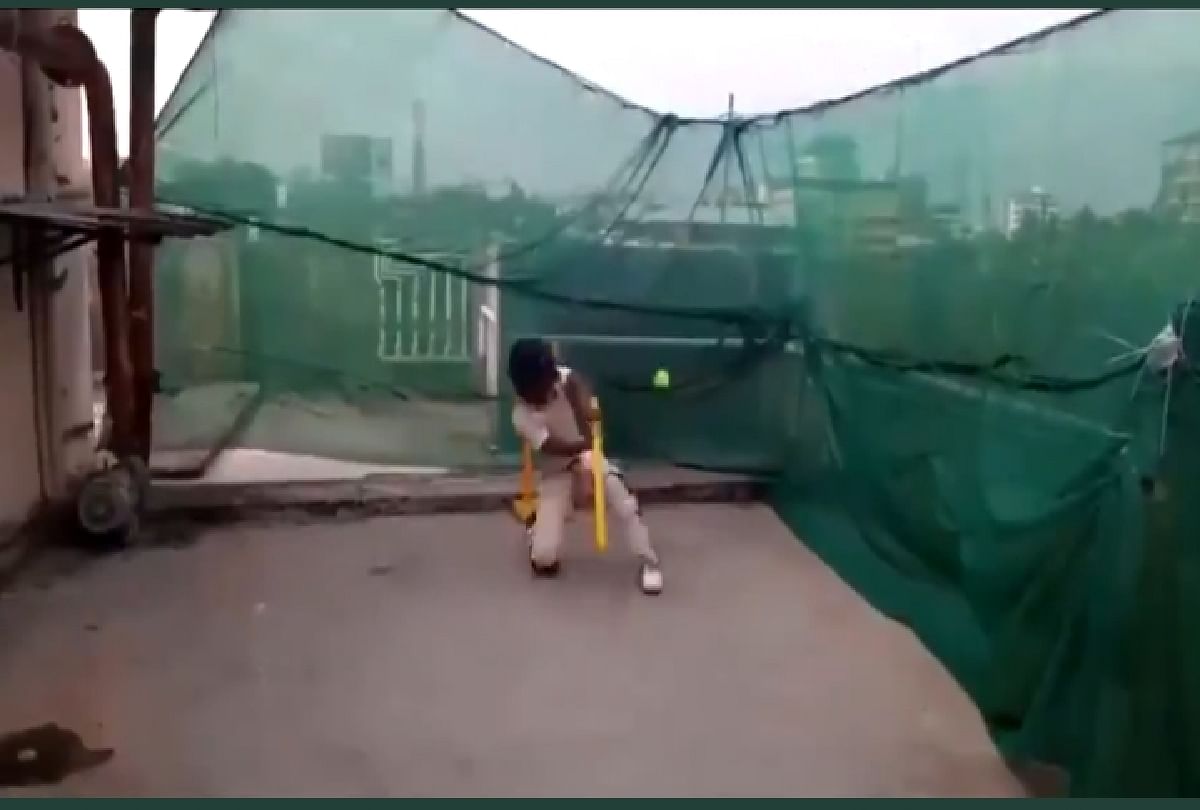 A kid playing amazing cricketing shots with stump Video goes viral