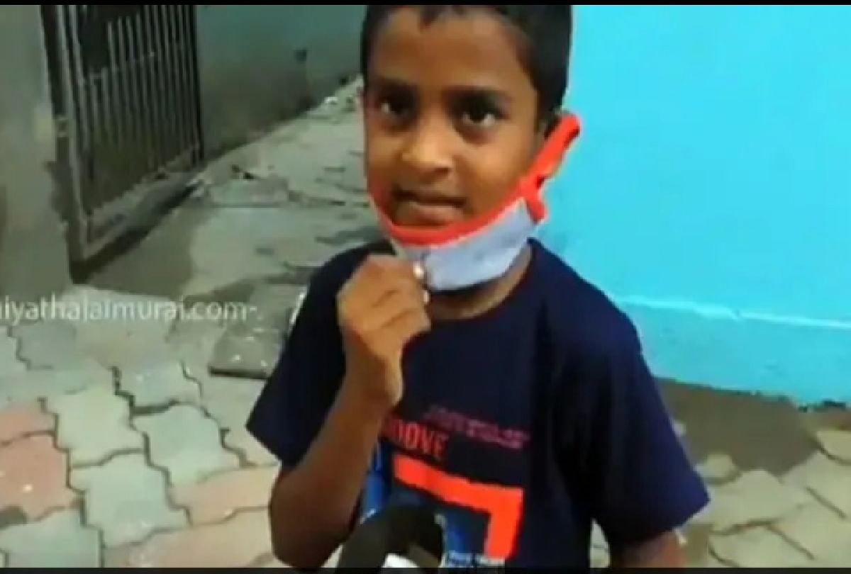 Tamil Nadu boy donated his saving for covid patient CM MK Stalin gave him special gift video goes viral